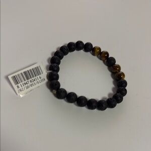 Black and Brown Beaded Bracelet